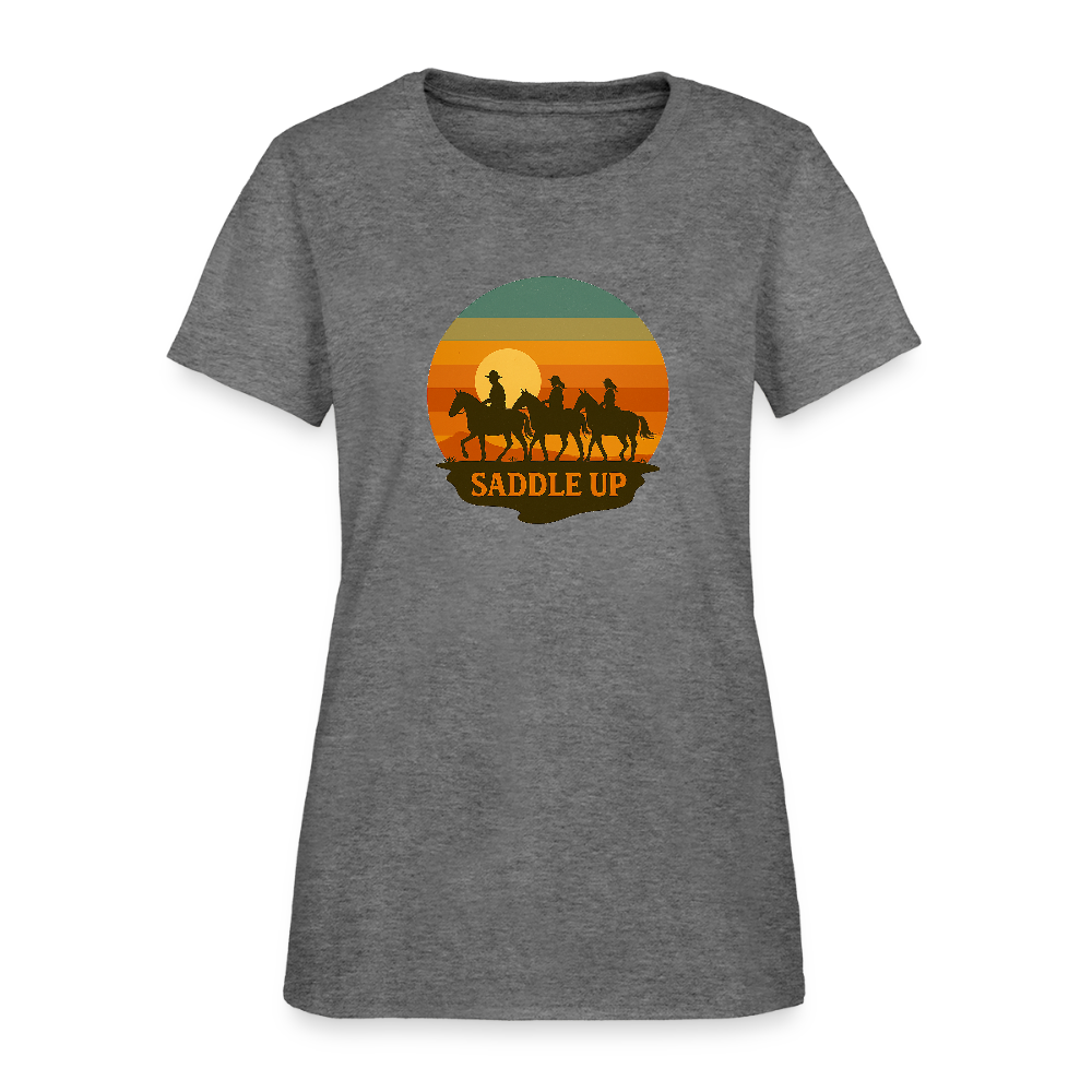 Saddle Up Women's Tee - graphite heather