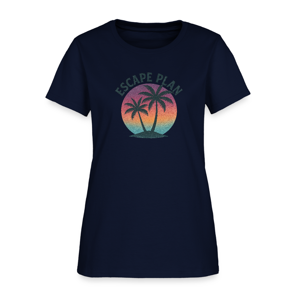 Escape Plan Women's Tee - navy