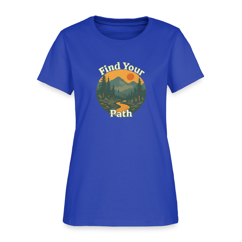 Find Your Path Women's Tee - royal blue