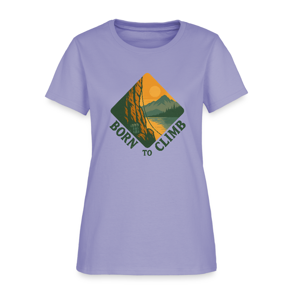 Born To Climb Women's Tee - lavender