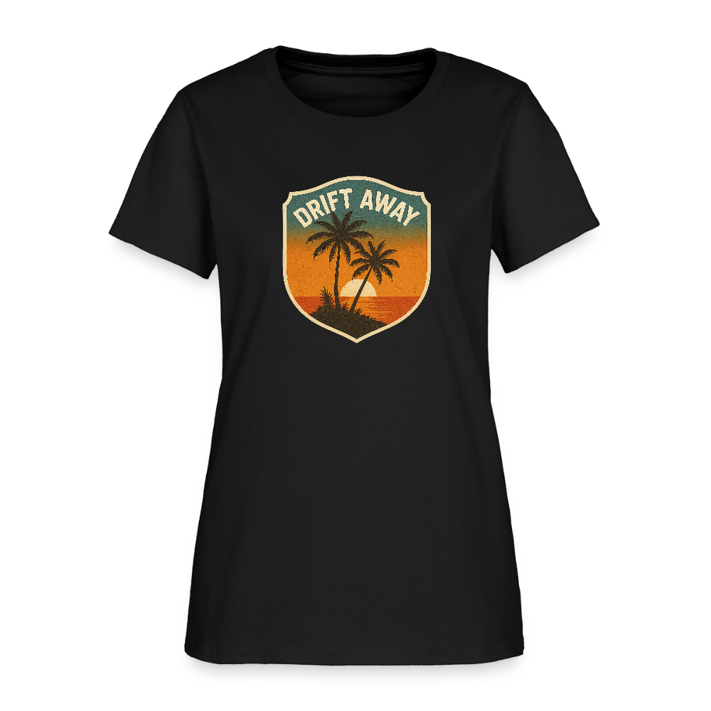 Drift Away Women's Tee - black