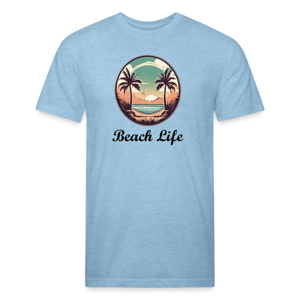 Beach Life Tee - heather blue