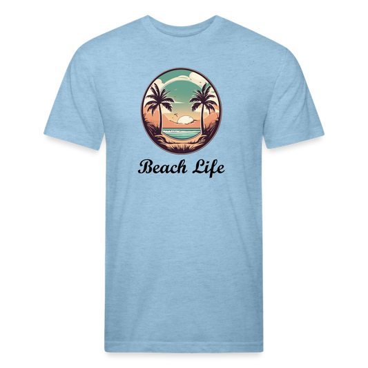 Beach Life Tee - heather blue