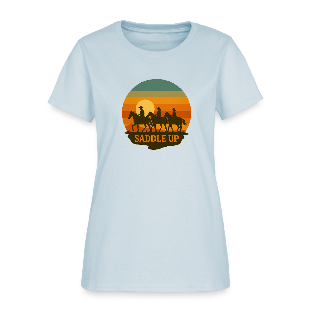 Saddle Up Women's Tee - light blue