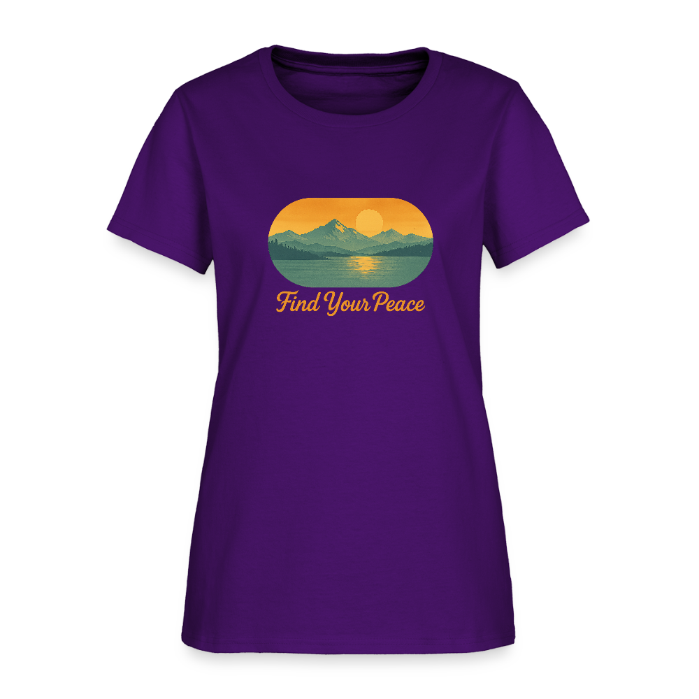 Find Your Peace Women's Tee - purple