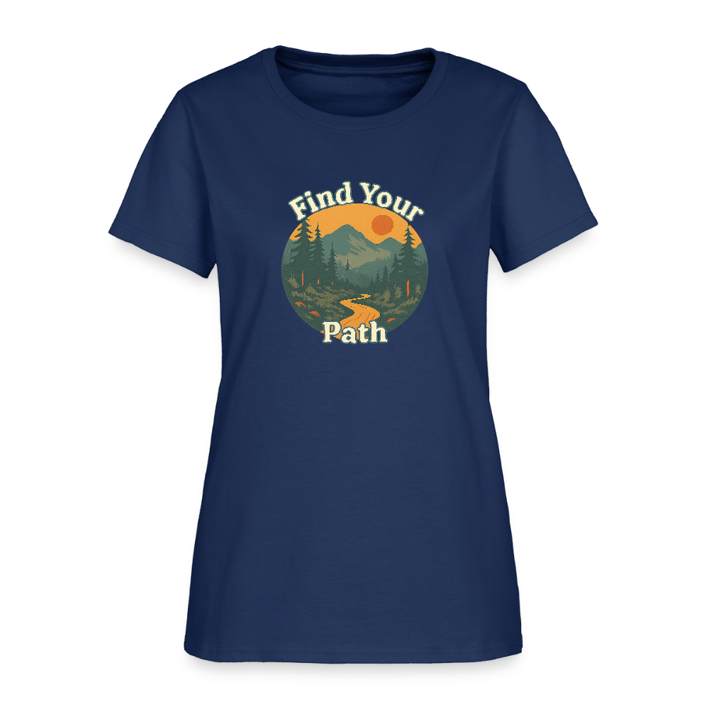 Find Your Path Women's Tee -  blue dusk
