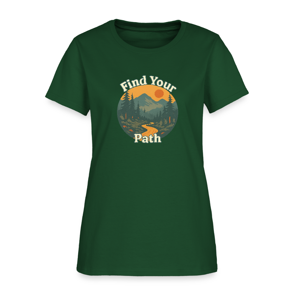 Find Your Path Women's Tee - forest green