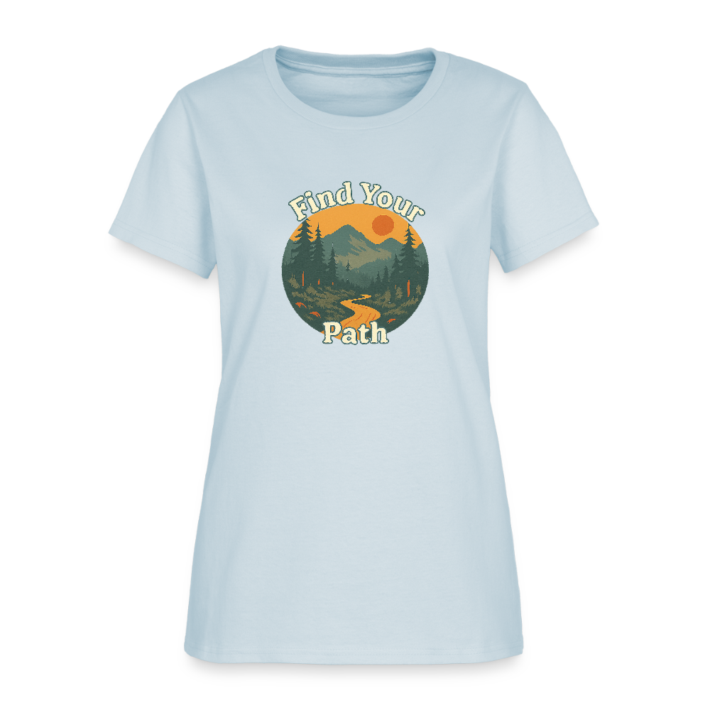 Find Your Path Women's Tee - light blue