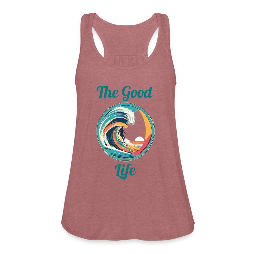 Good Life Surfing Women's Tank - mauve