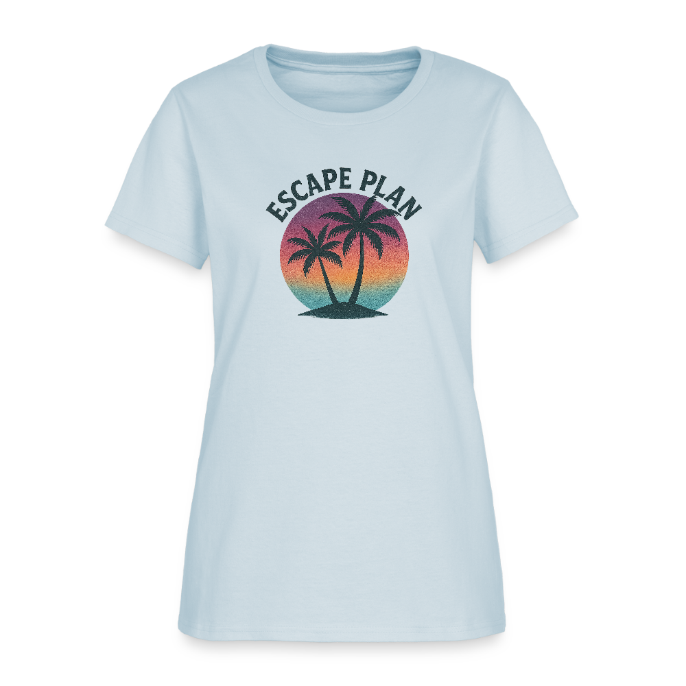 Escape Plan Women's Tee - light blue