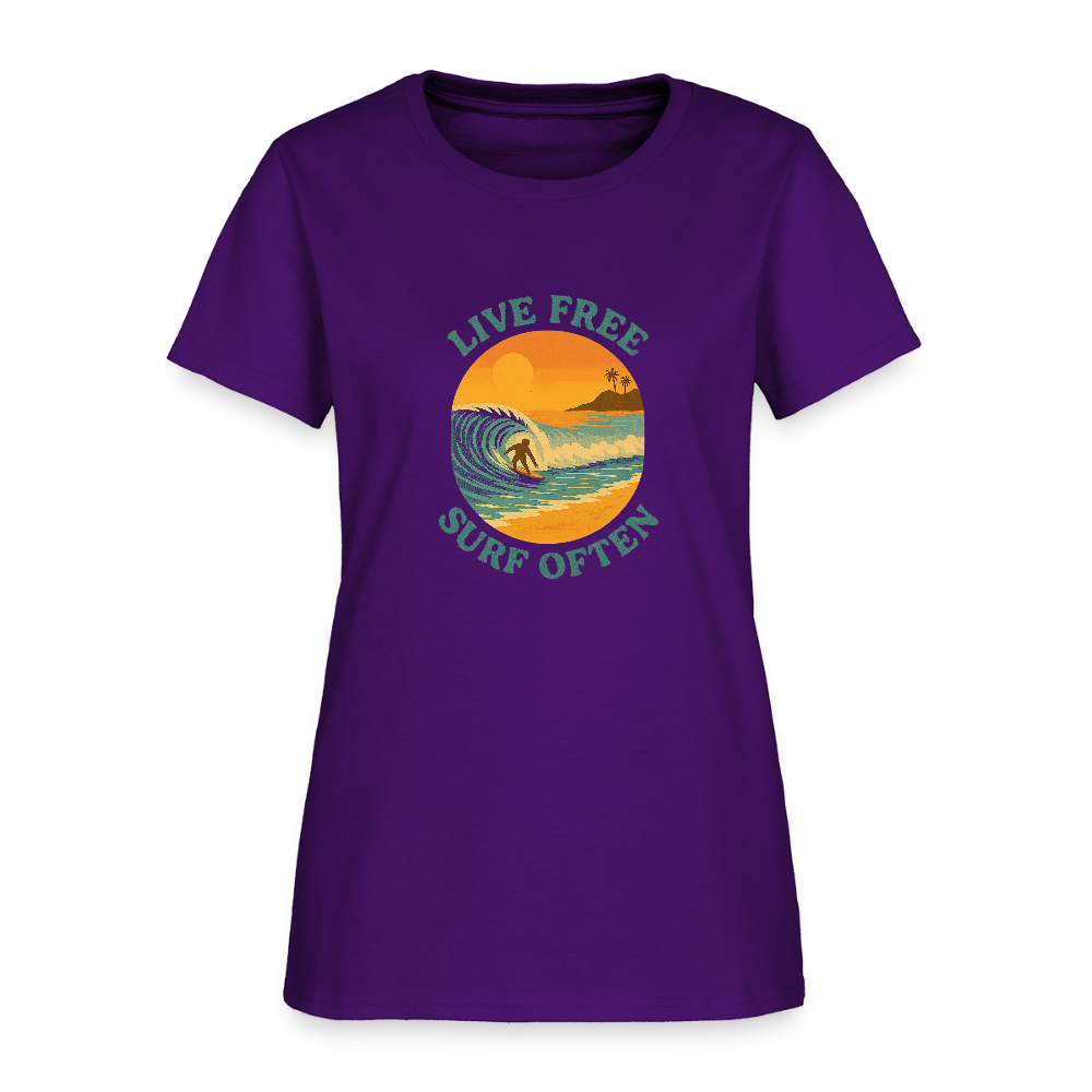 Surf Often Women's Tee - purple