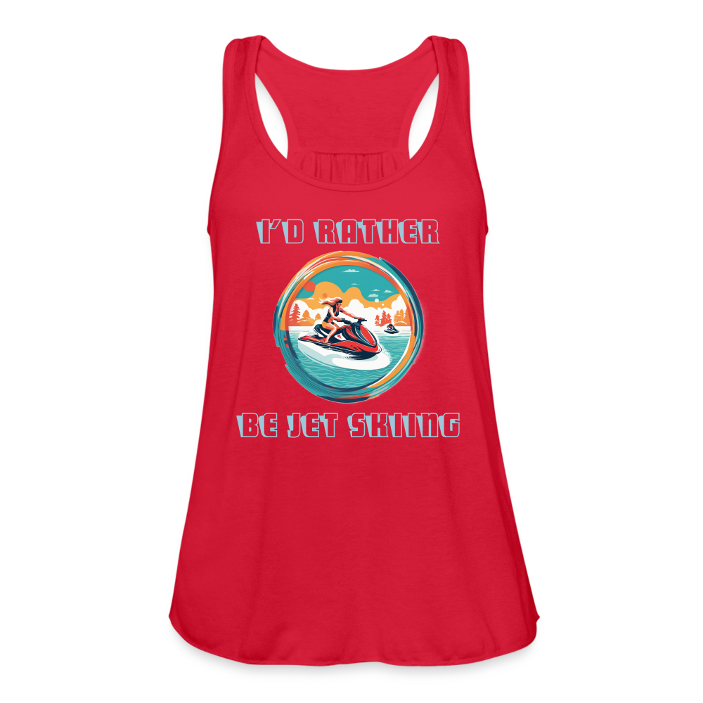 Rather Be Jet Skiing Women's Tank - red