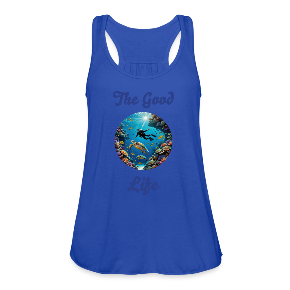 Diving The Good Life Women's Tank - royal blue