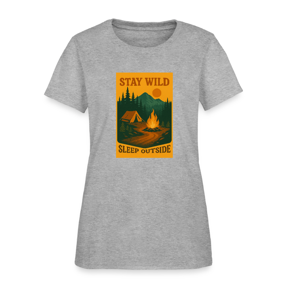 Stay Wild Women's Tee - heather gray