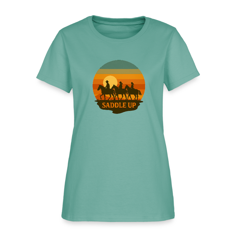 Saddle Up Women's Tee - aquatic