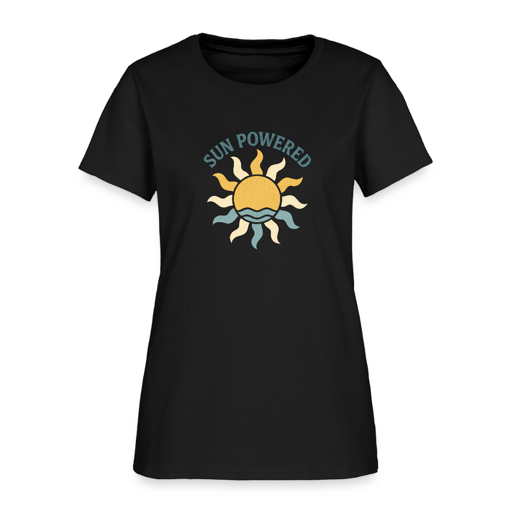 Sun Powered Women's Tee - black