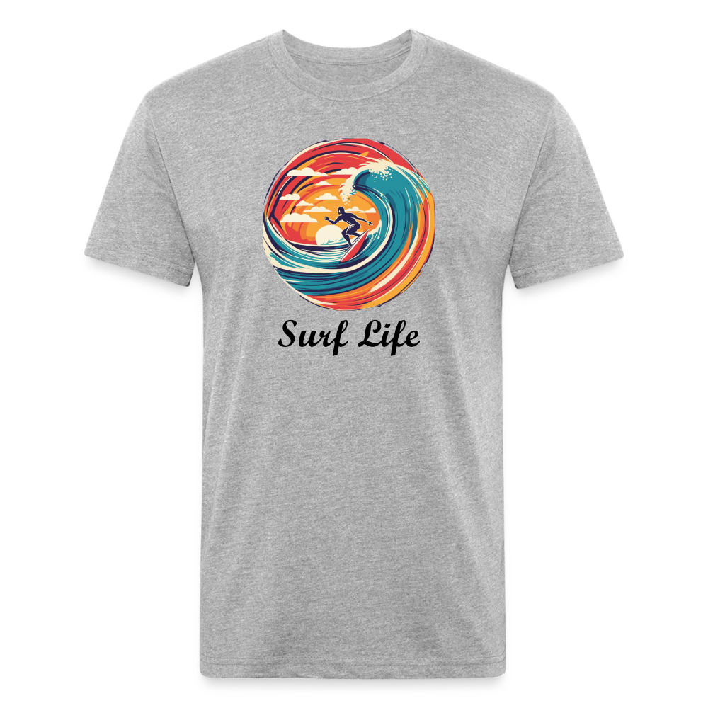 Surf Life Tee - heather gray