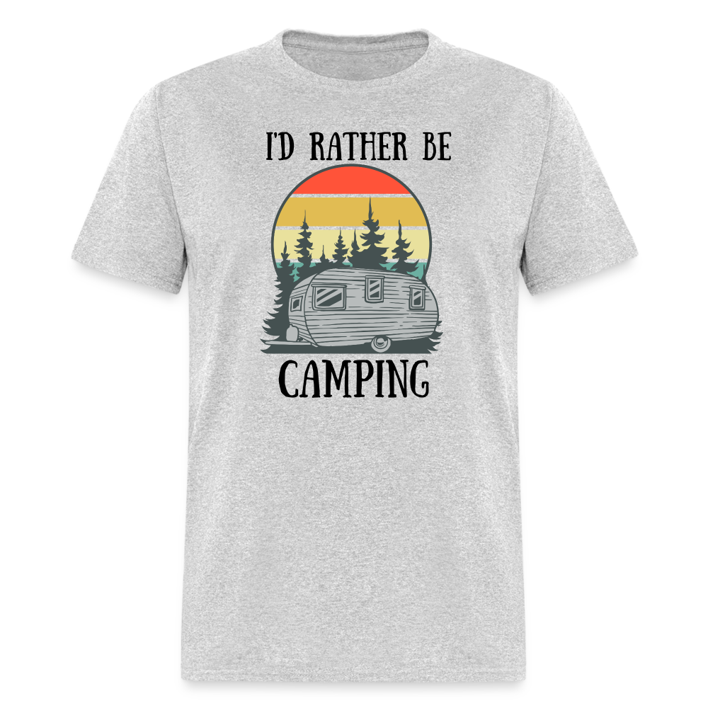 Rather Be Camping Tee - heather gray