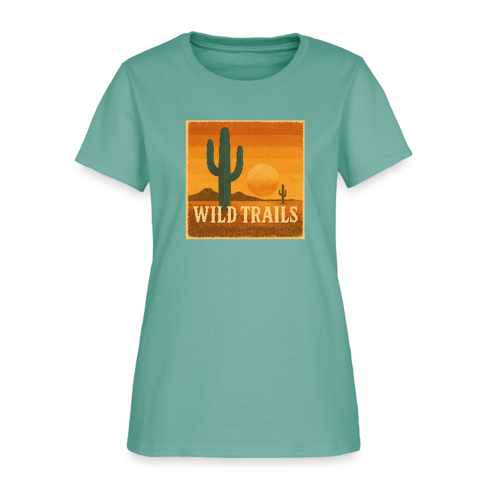 Wild Trails Women's Tee - aquatic
