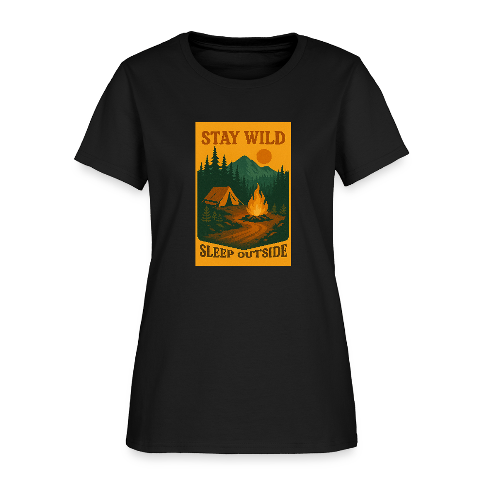 Stay Wild Women's Tee - black