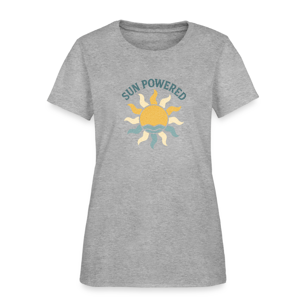 Sun Powered Women's Tee - heather gray