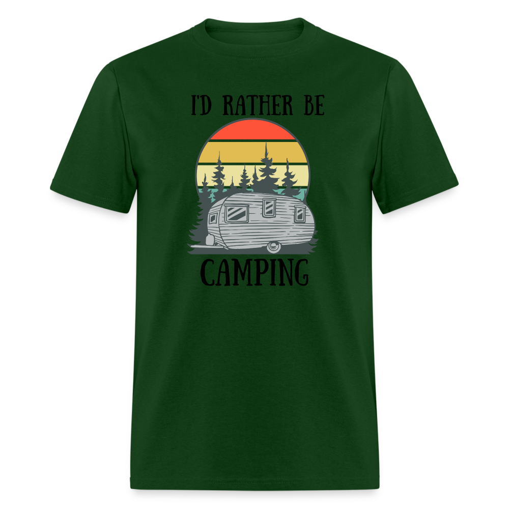 Rather Be Camping Tee - forest green