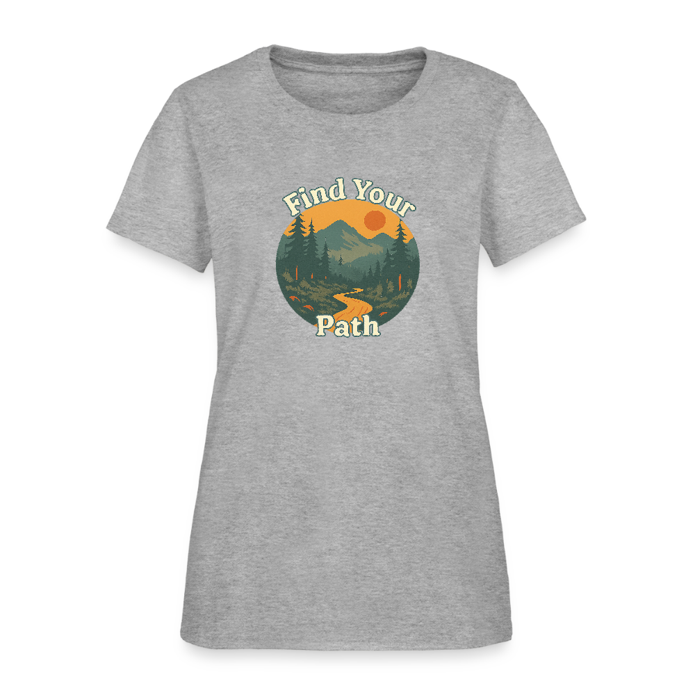 Find Your Path Women's Tee - heather gray