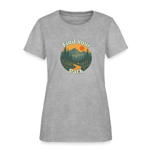 Find Your Path Women's Tee - heather gray