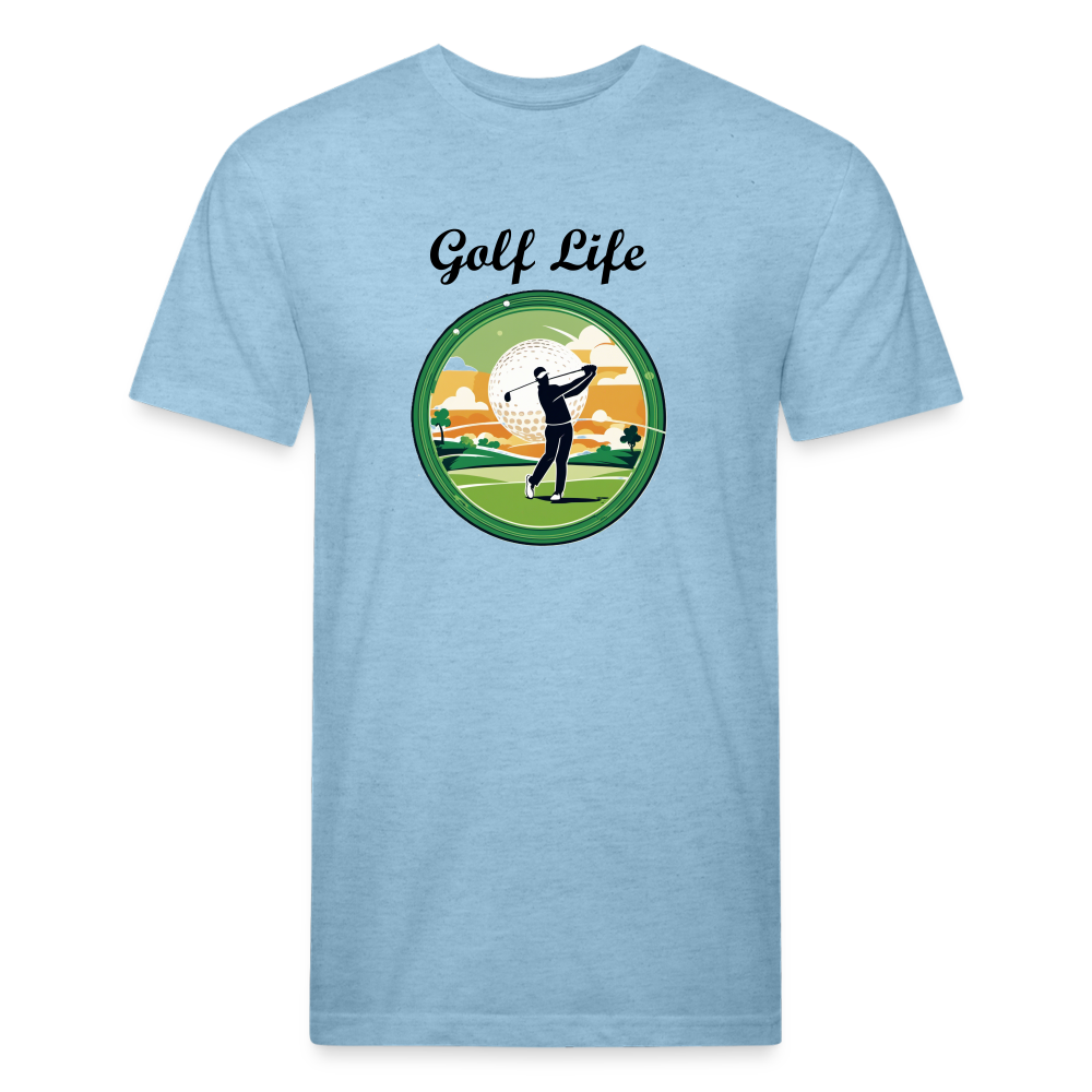 Golf Life Tee - heather blue