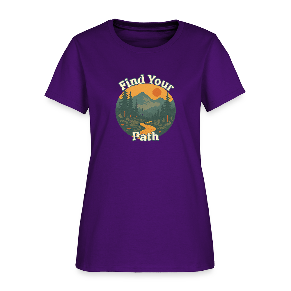 Find Your Path Women's Tee - purple
