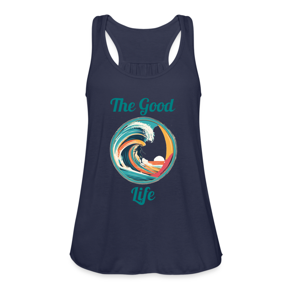 Good Life Surfing Women's Tank - navy