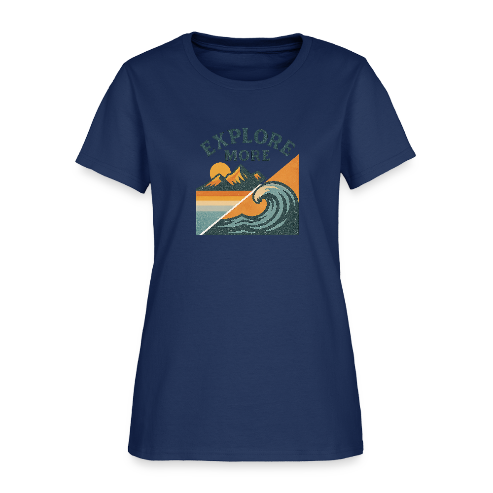 Explore More Women's Tee -  blue dusk