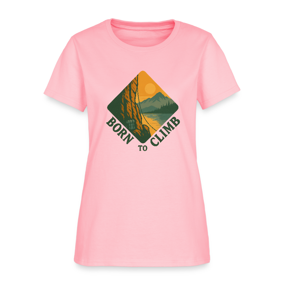 Born To Climb Women's Tee - pink
