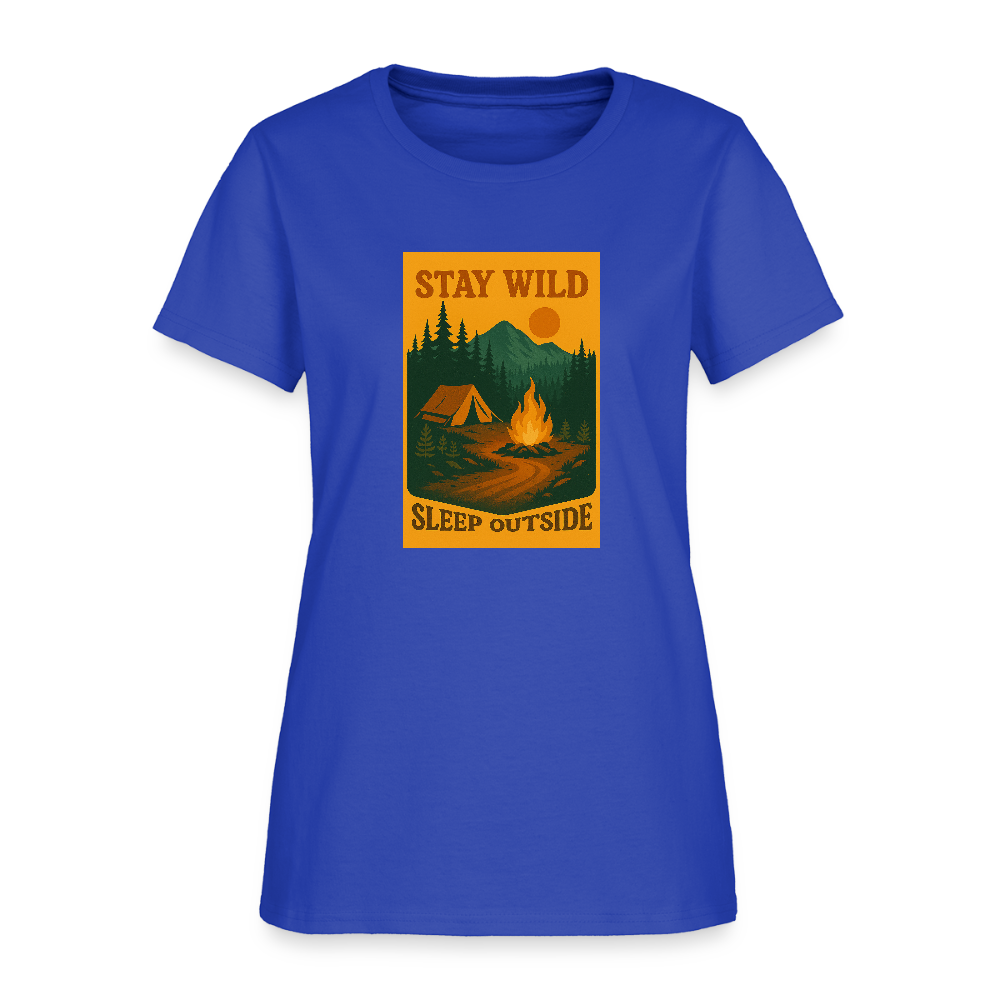 Stay Wild Women's Tee - royal blue