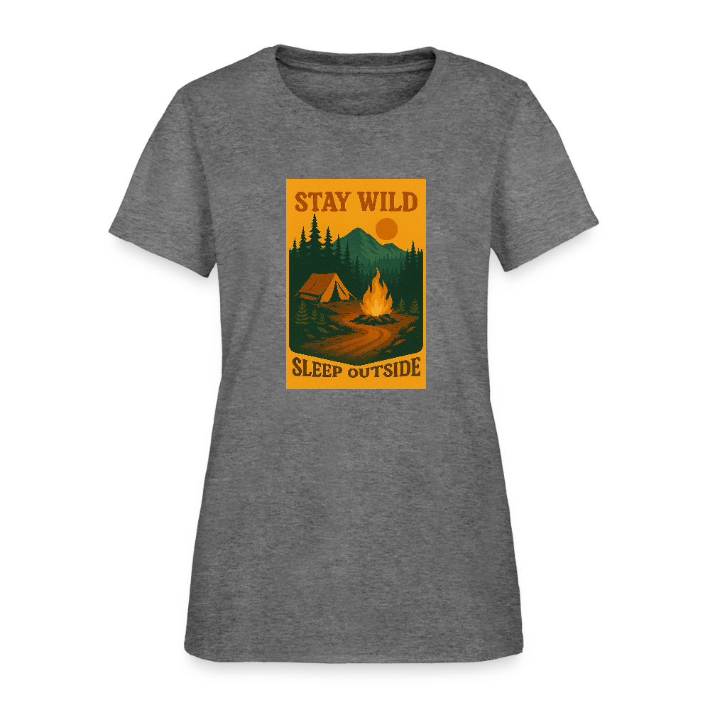 Stay Wild Women's Tee - graphite heather