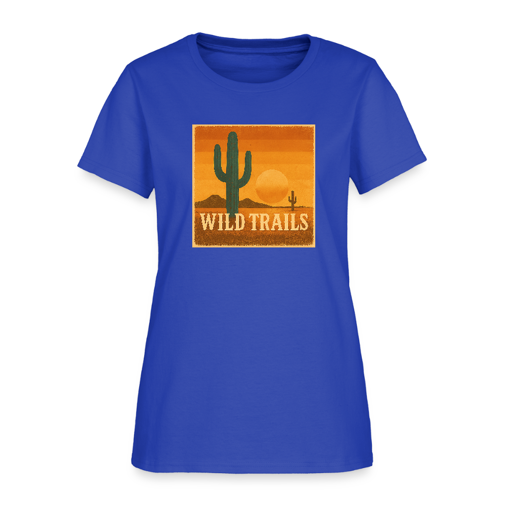 Wild Trails Women's Tee - royal blue