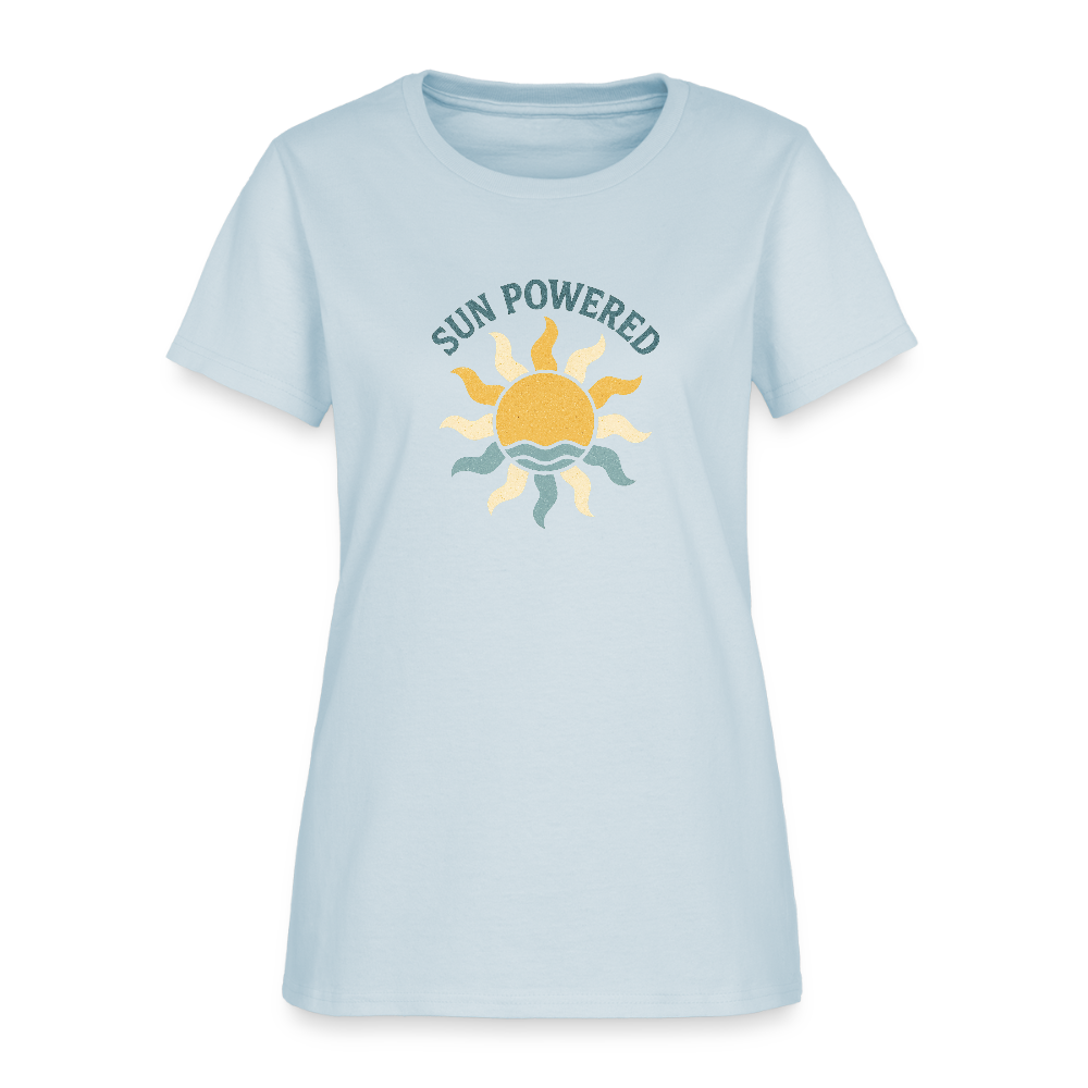 Sun Powered Women's Tee - light blue