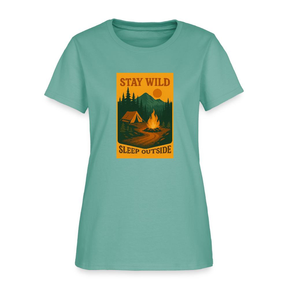 Stay Wild Women's Tee - aquatic