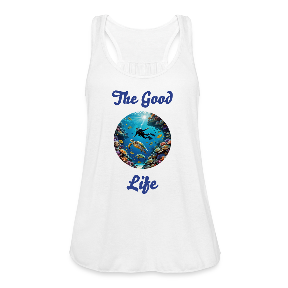 Diving The Good Life Women's Tank - white