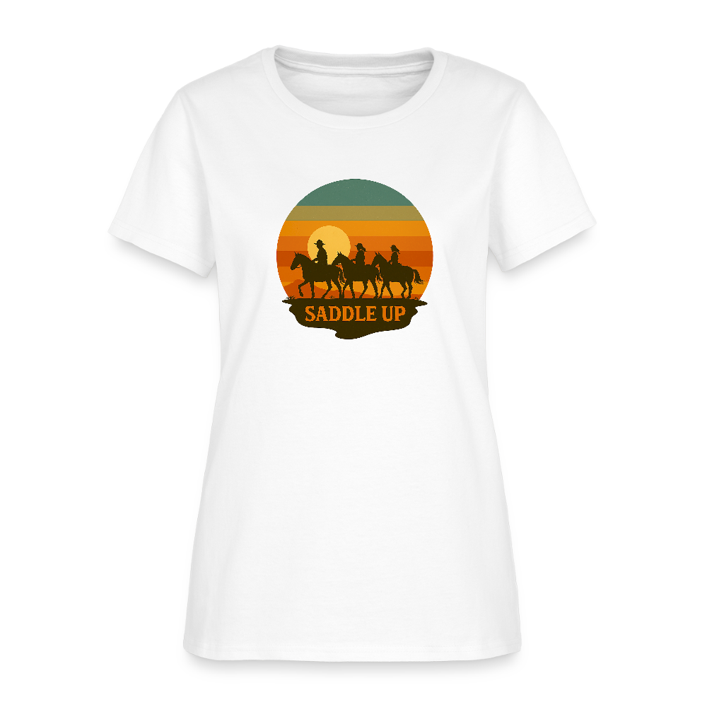 Saddle Up Women's Tee - white