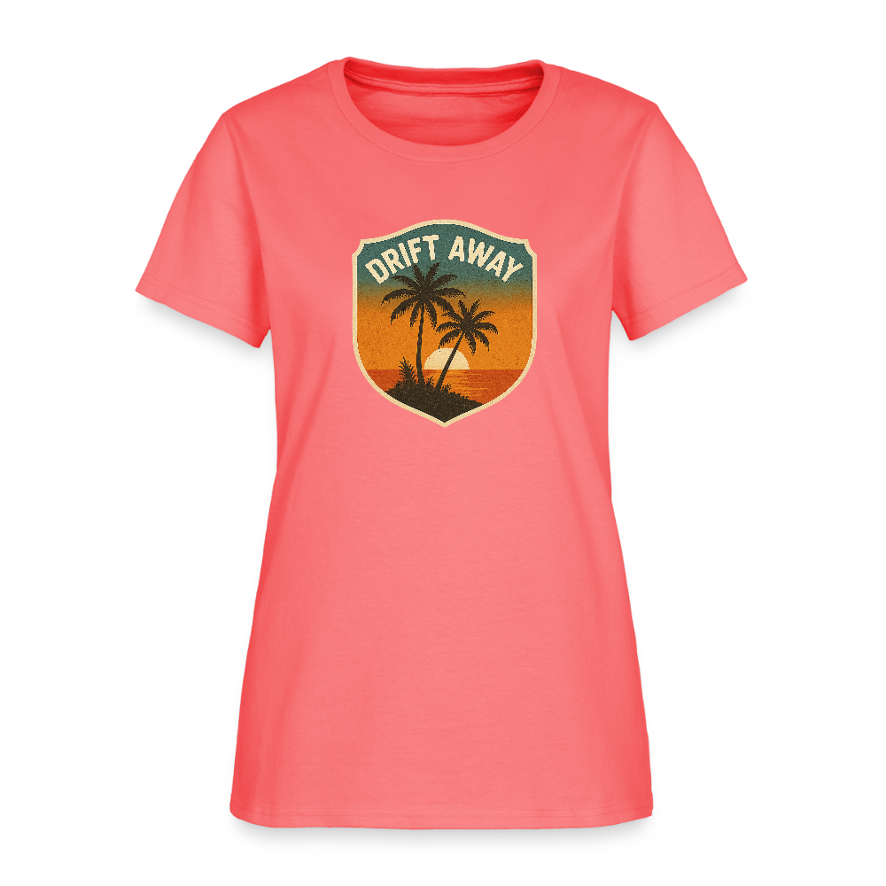 Drift Away Women's Tee - coral