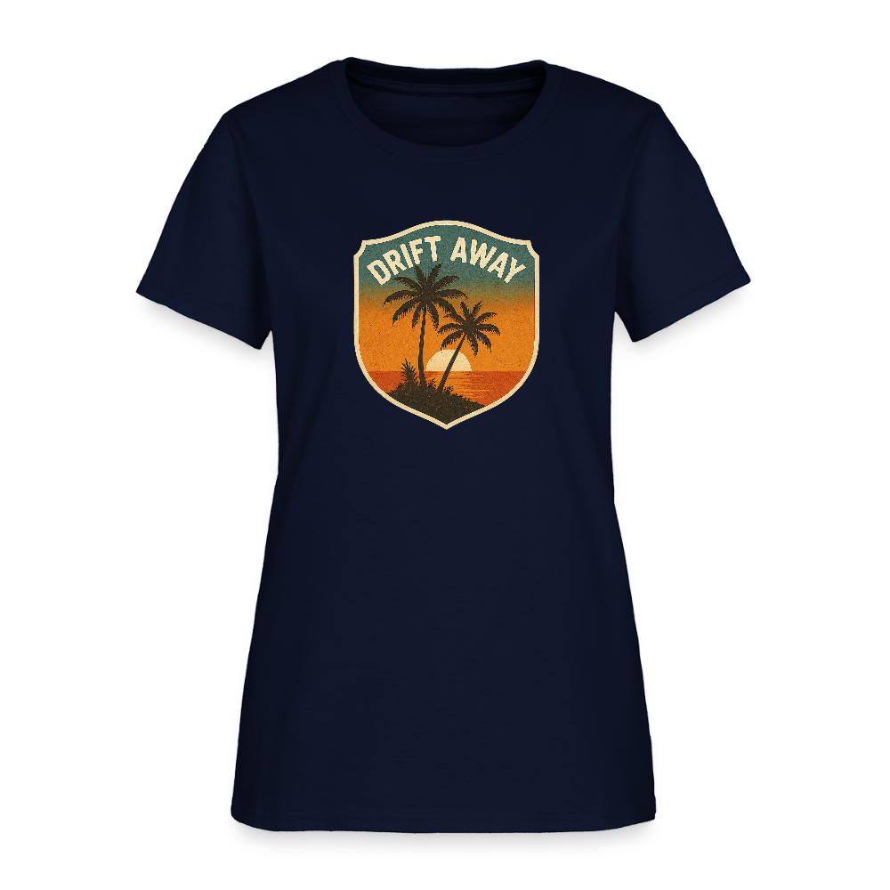 Drift Away Women's Tee - navy