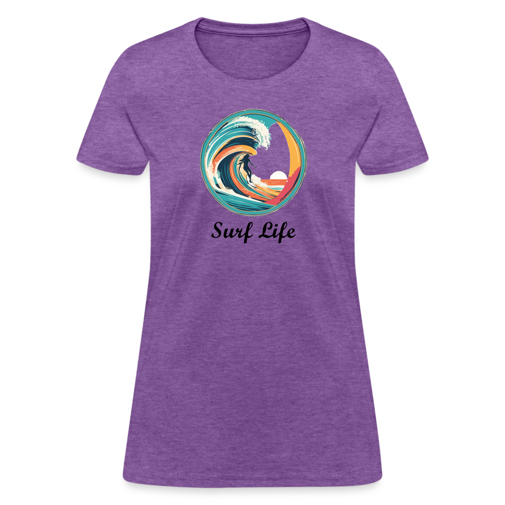 Surf Life Women's Tee - purple heather