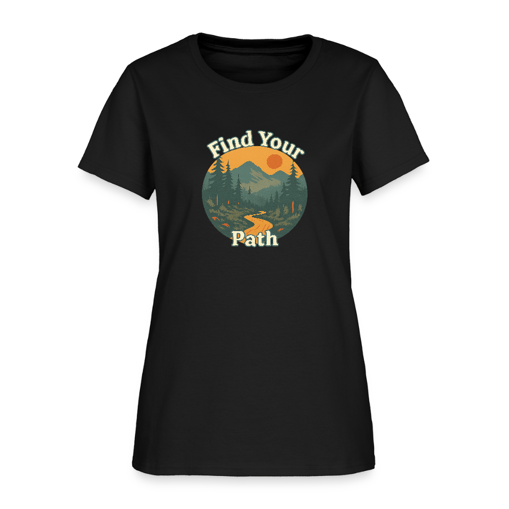 Find Your Path Women's Tee - black