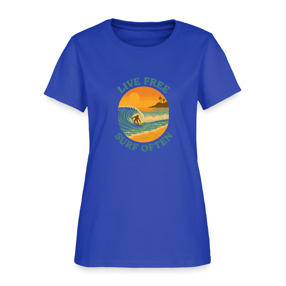 Surf Often Women's Tee - royal blue