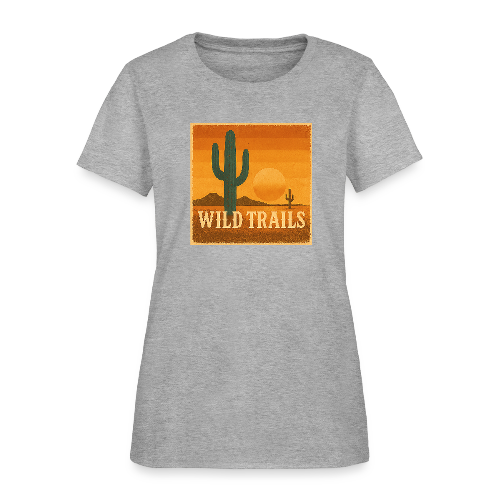 Wild Trails Women's Tee - heather gray