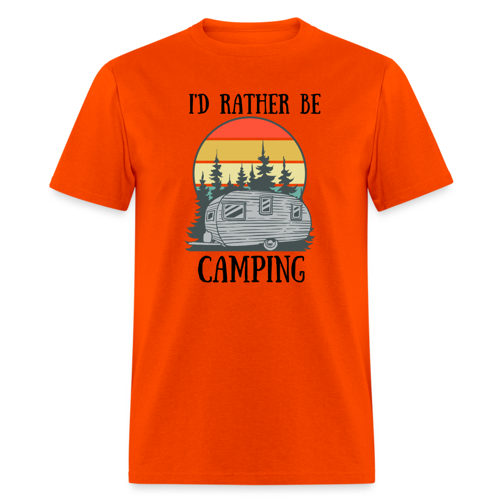 Rather Be Camping Tee - orange