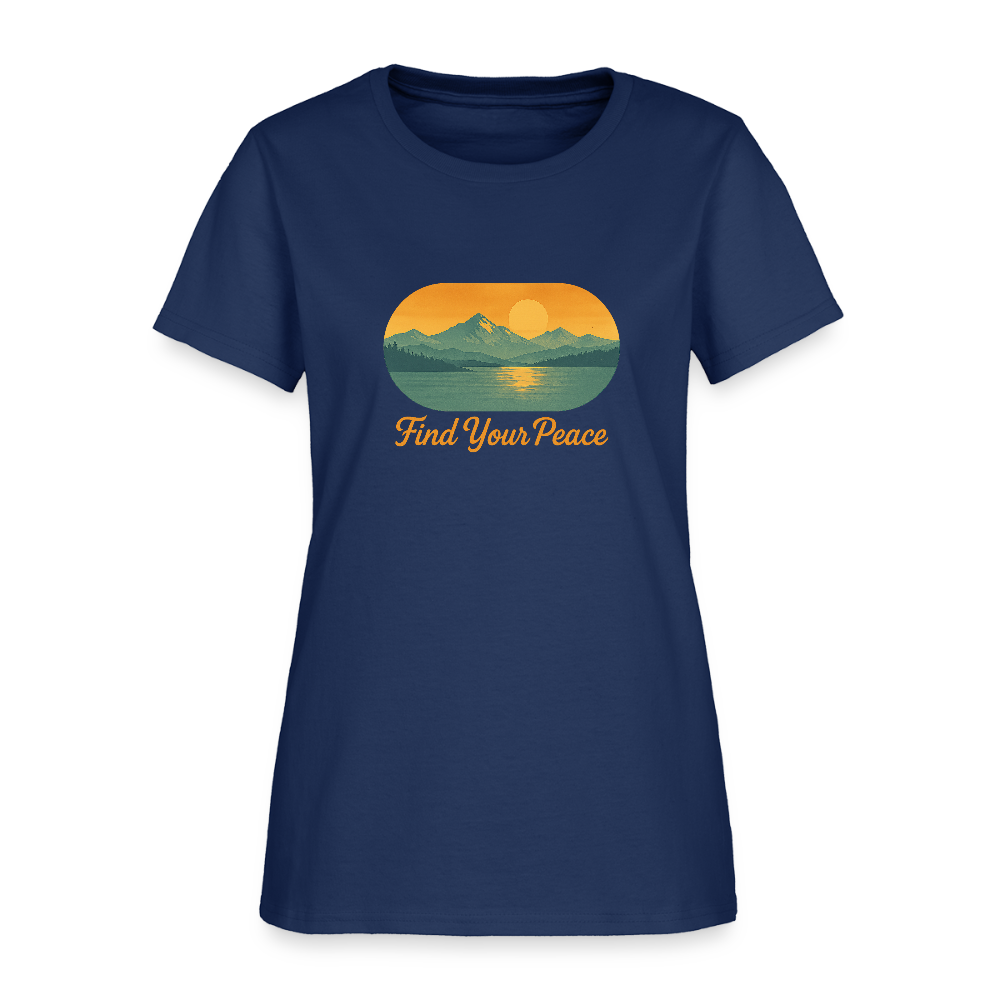 Find Your Peace Women's Tee -  blue dusk