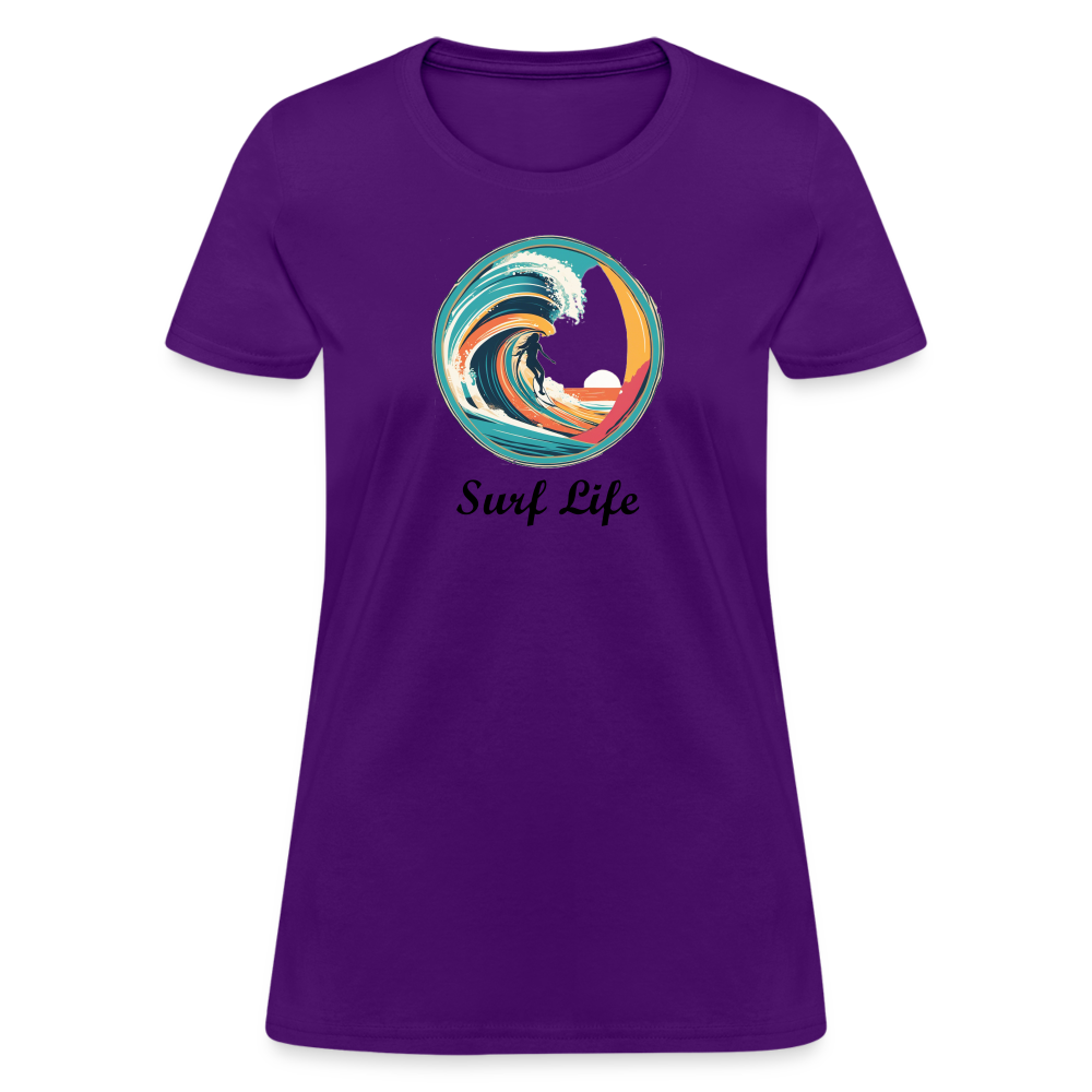 Surf Life Women's Tee - purple