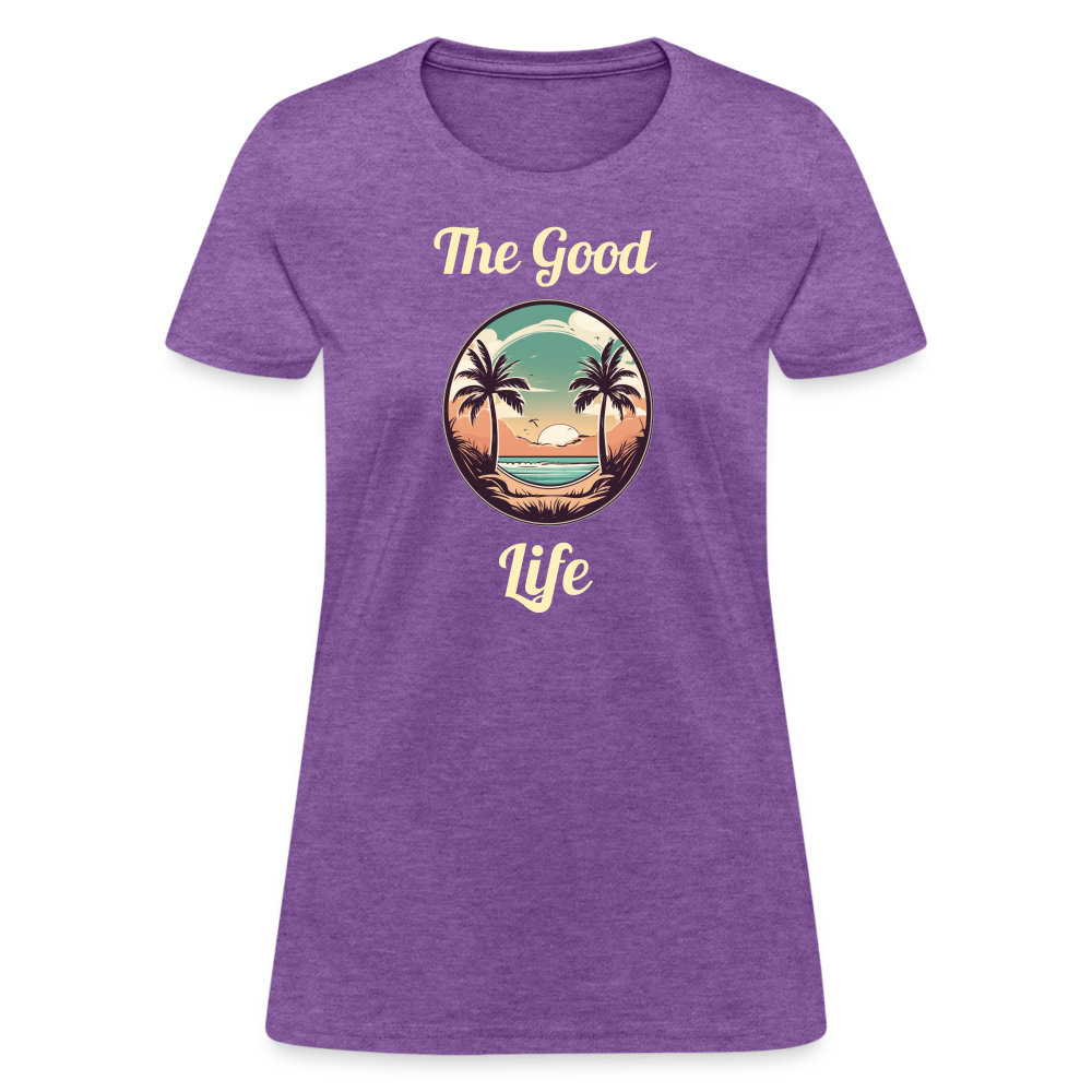 Good Life Beach Women's Tee - purple heather